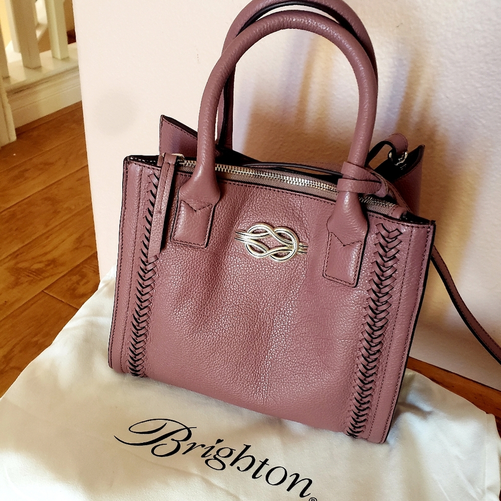 Brighton French Mauve Satchel with Braided Detail.Brand New - Picture 7 of 7